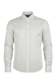Chemise Manche Longue Stretchmax Uni Semi-Ajusté Blanc