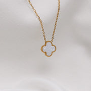 Collier Le Chanceux Blanc Or