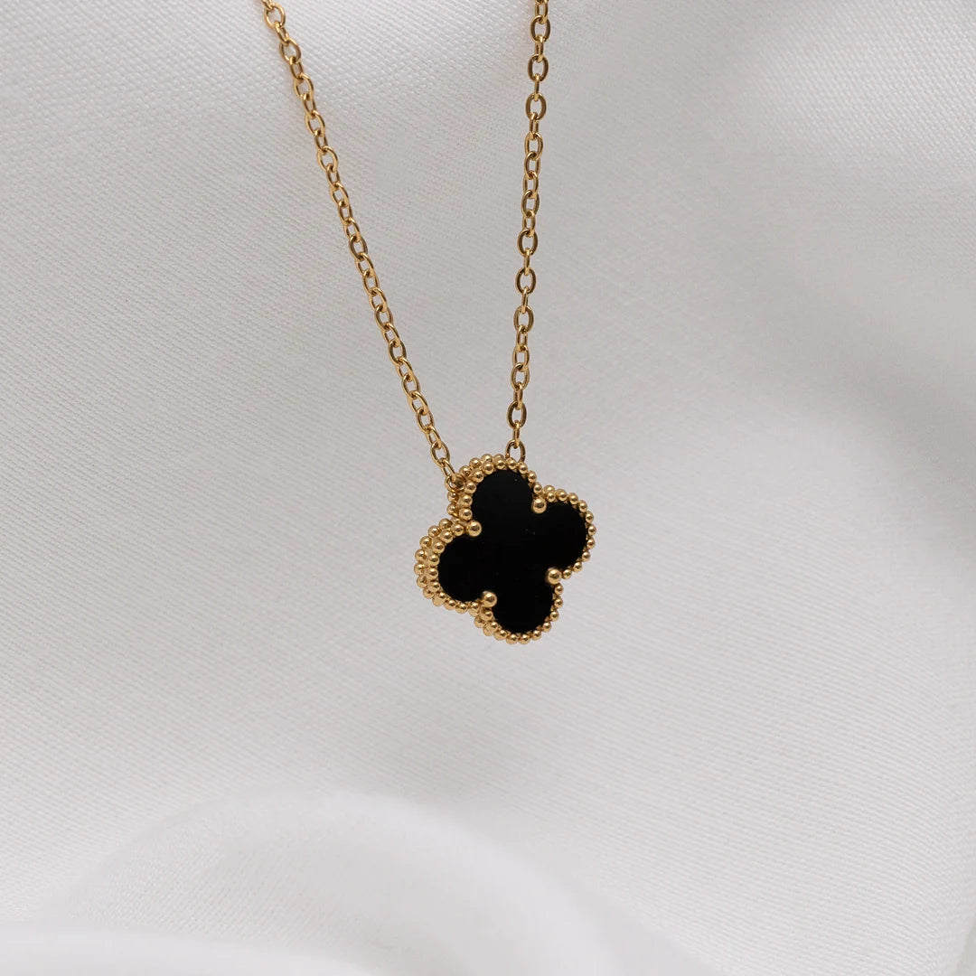 Collier Le Chanceux Noir Or