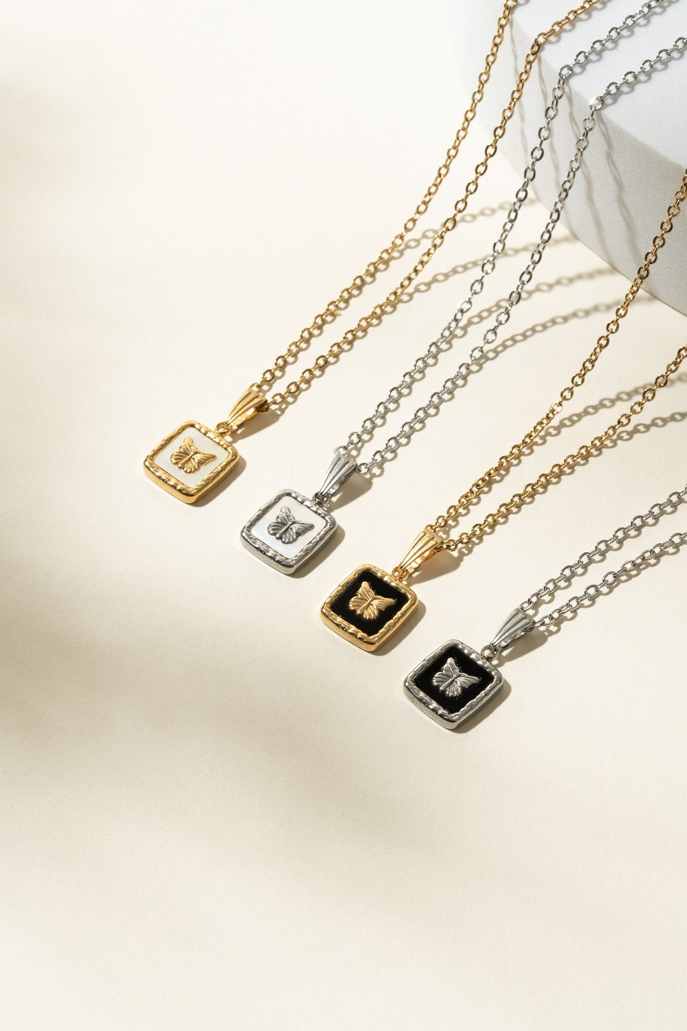 Collier Nymphe Argent & Blanc