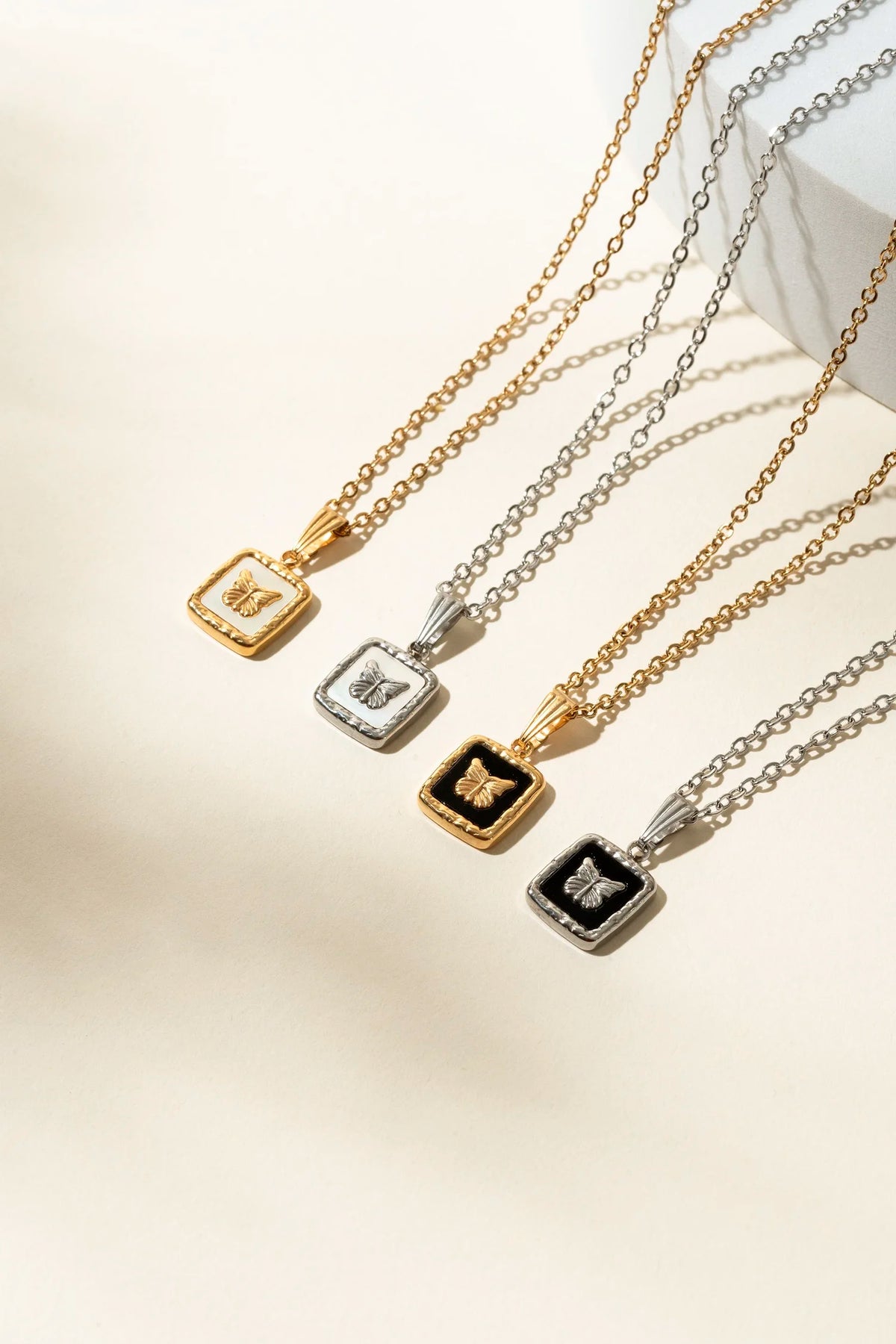 Collier Nymphe Or/Blanc