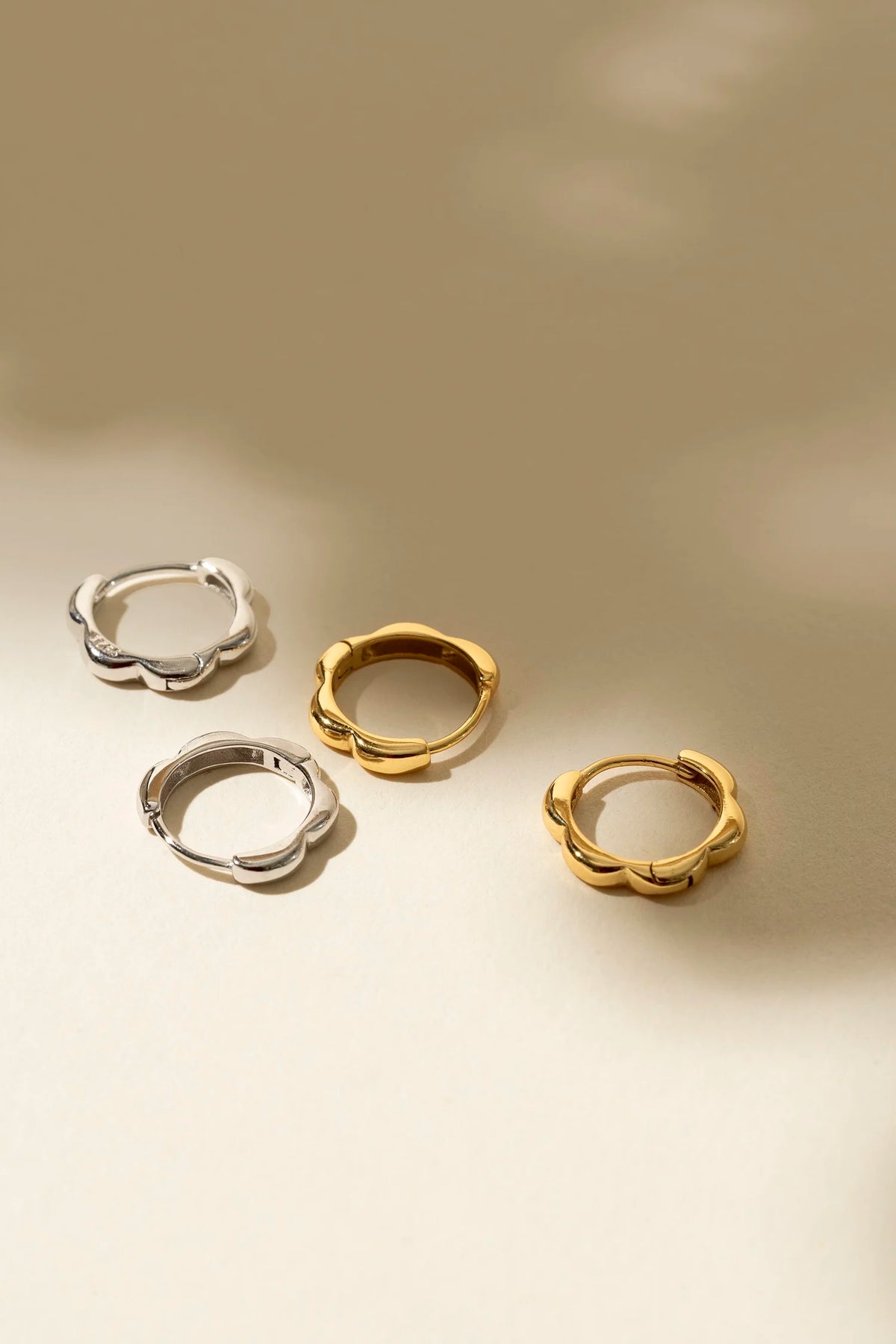 Boucles D'oreilles Marguerite Argent