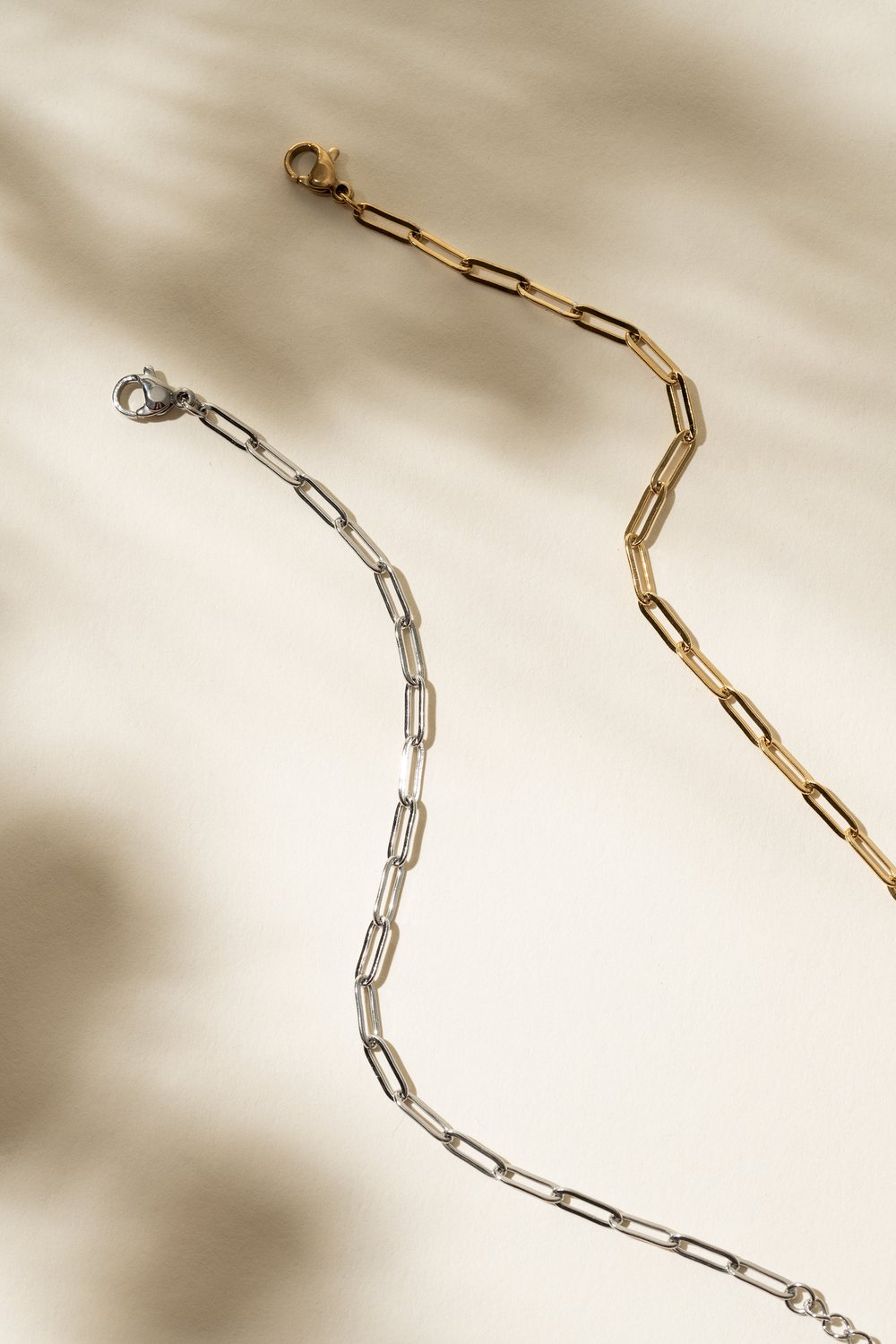 Collier Paperclip Argent