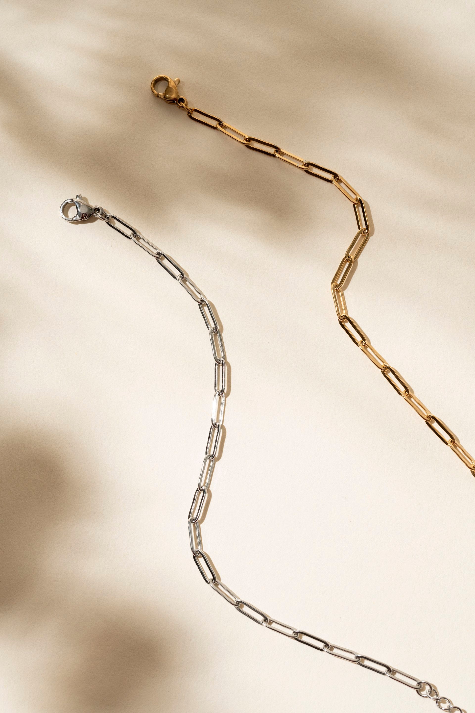 Collier Paperclip Or