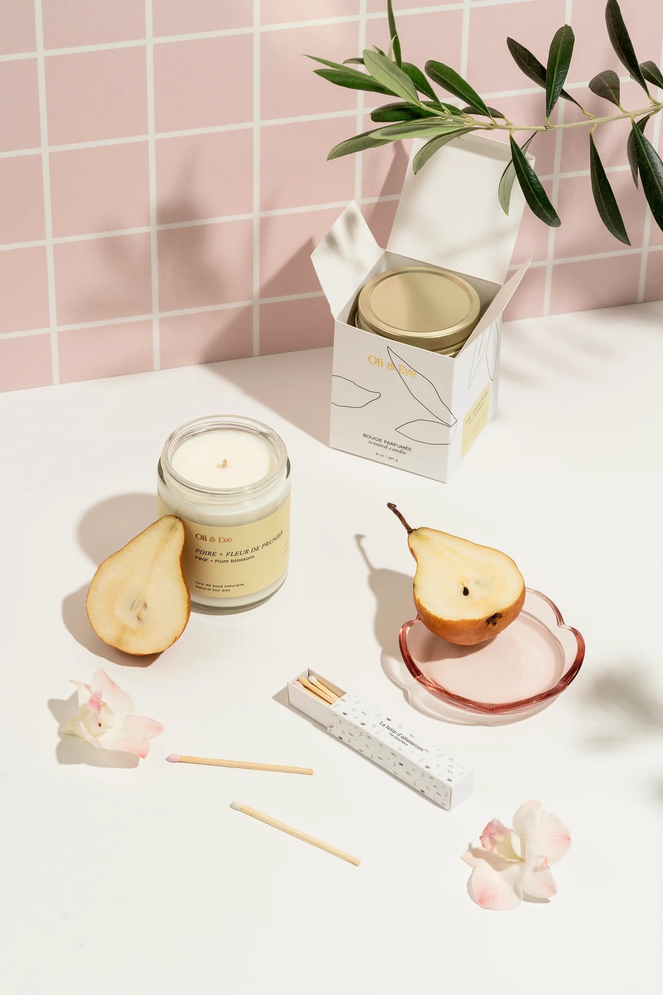 Chandelle Poire & Fleur De Prunier