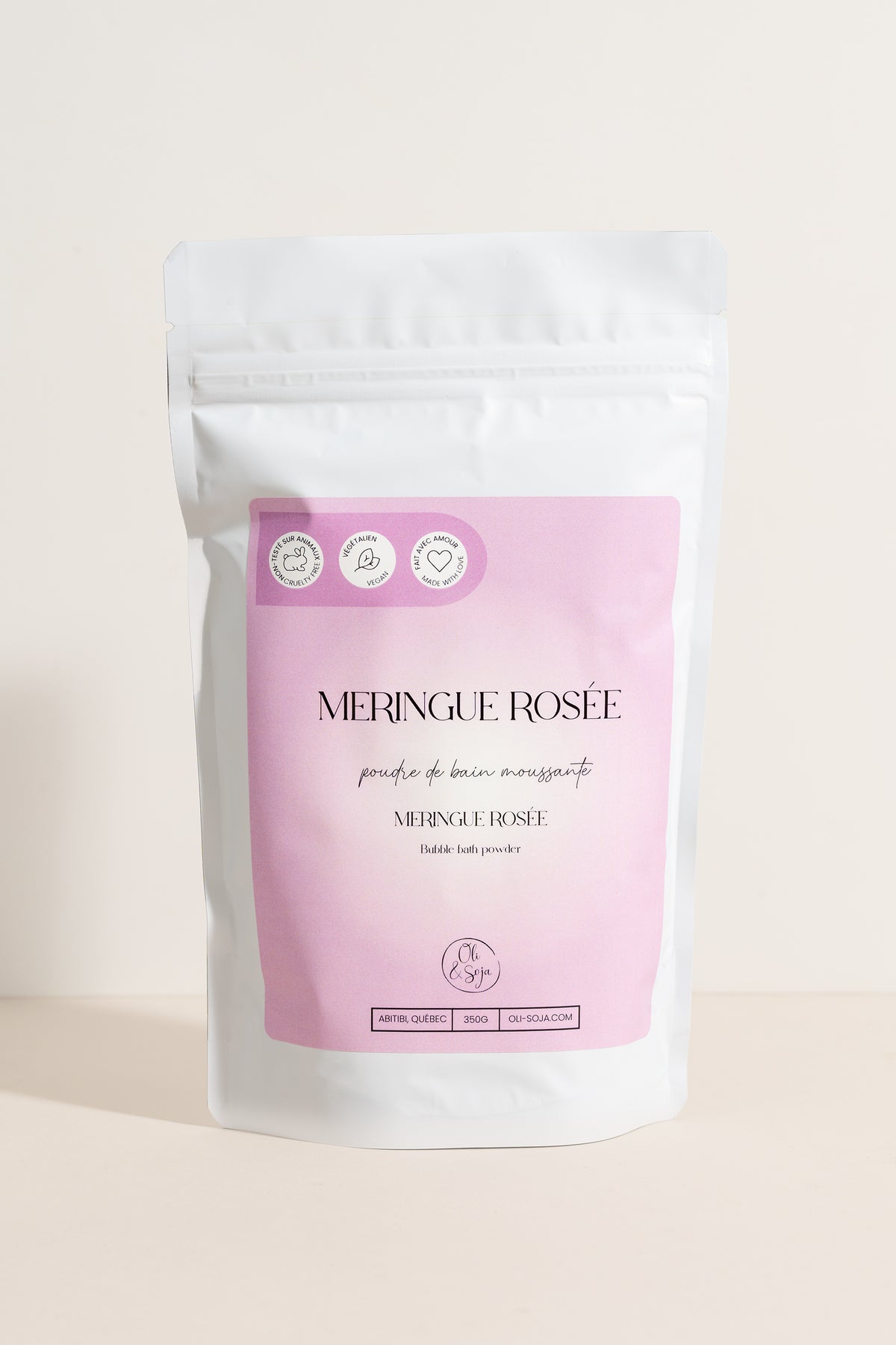 Poudre De Bain Meringue Rosée