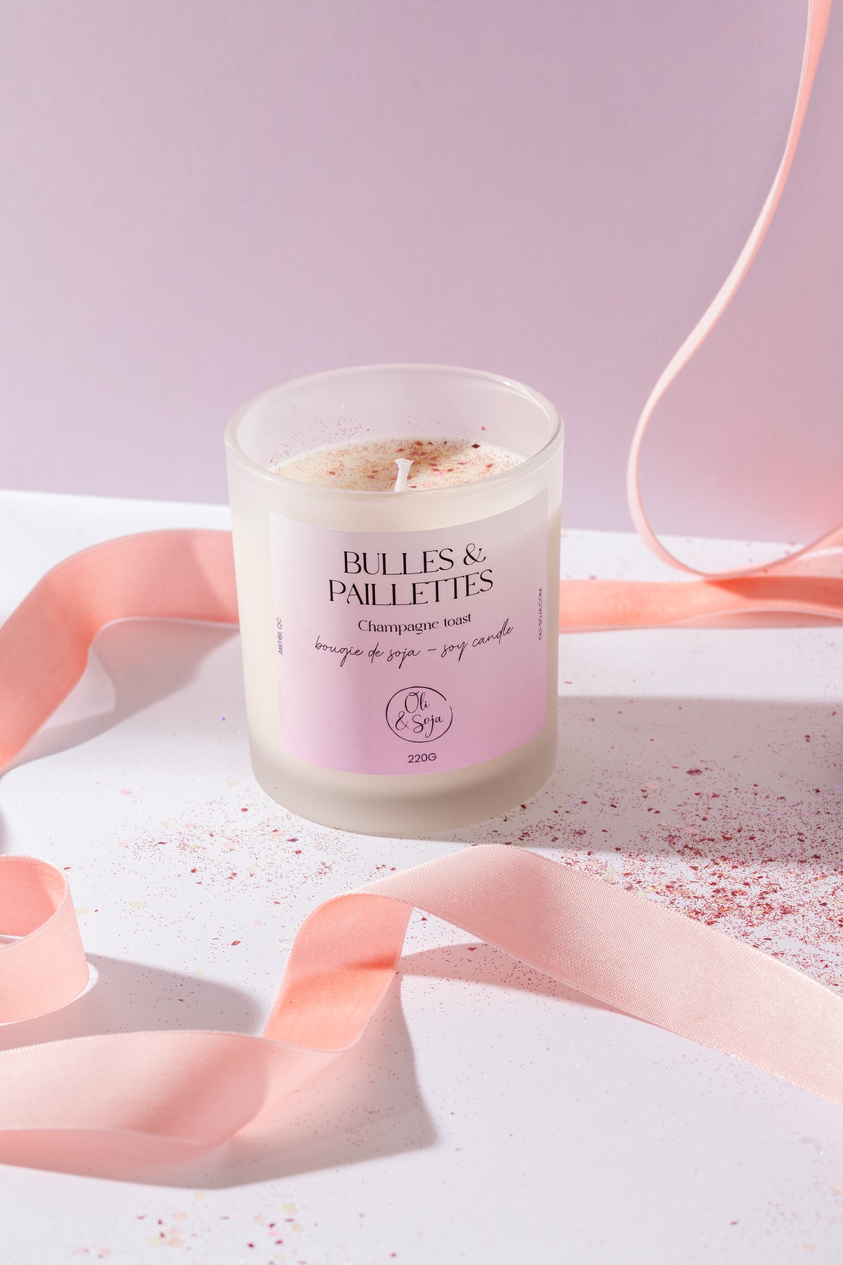 Chandelle Bulles & Paillettes