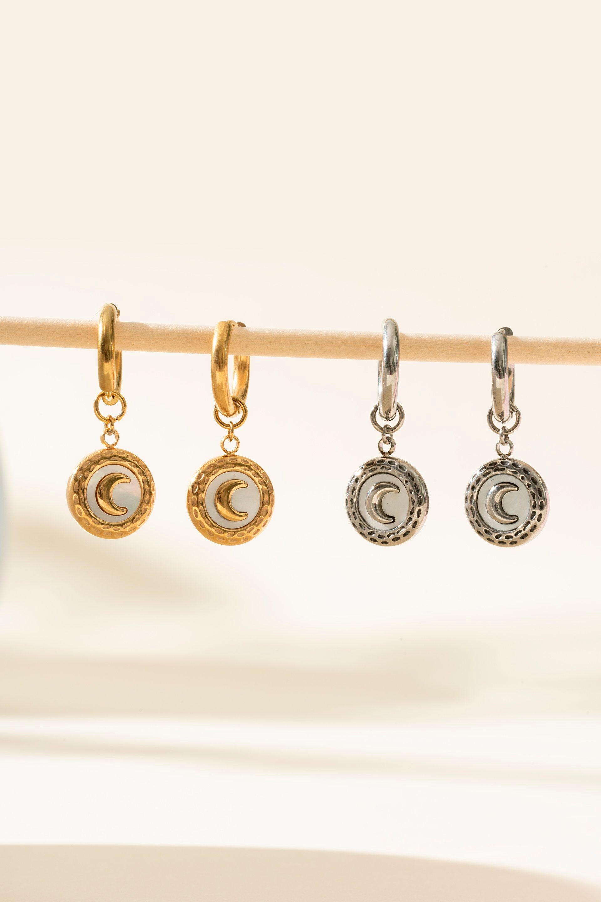 Boucles D'oreilles Clair De Lune Argent