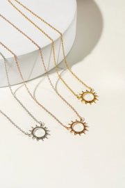 Collier Haniwa Or rose