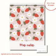 Cahier De Notes Fraises