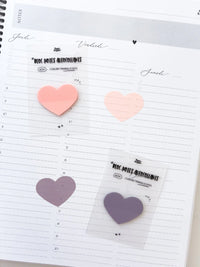 Bloc-Notes Autocollants Translucides Coeurs - 05