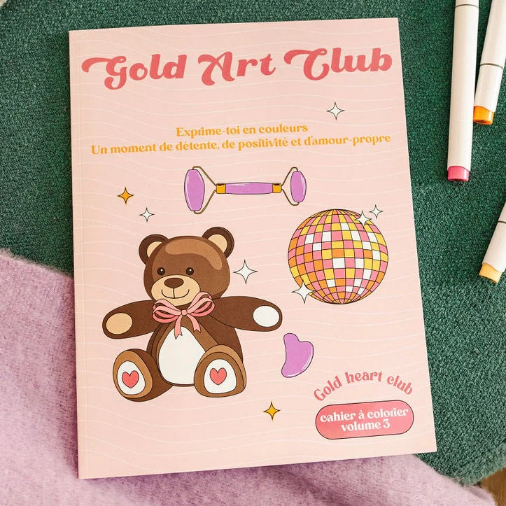 Livre À Colorier Gold Art Club Volume 3