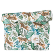 Mousseline Bambou Léopard & Feuillage