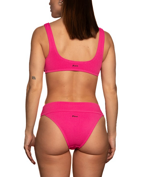 Haut Bikini Geneviève Rose Texturé