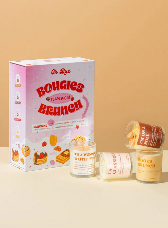 Coffret Chandelles Brunch Team Sucré