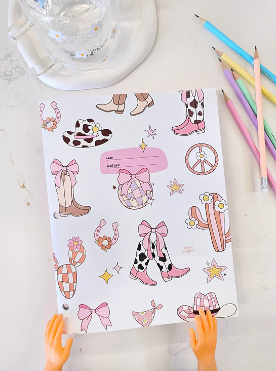 Cahier D'écriture Cowgirl Country