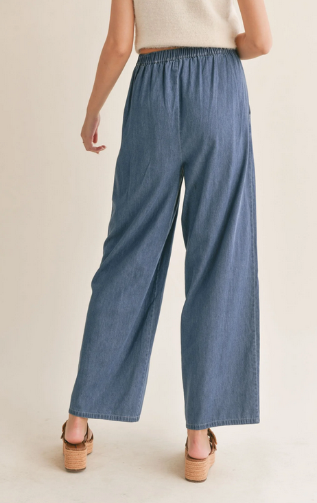 Pantalon Dark Chambray