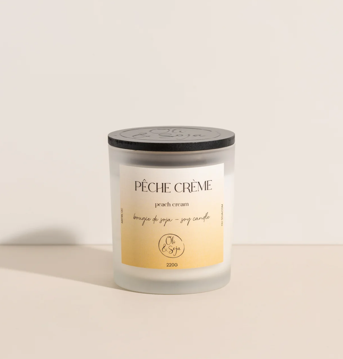 Chandelle Pêche & Crème