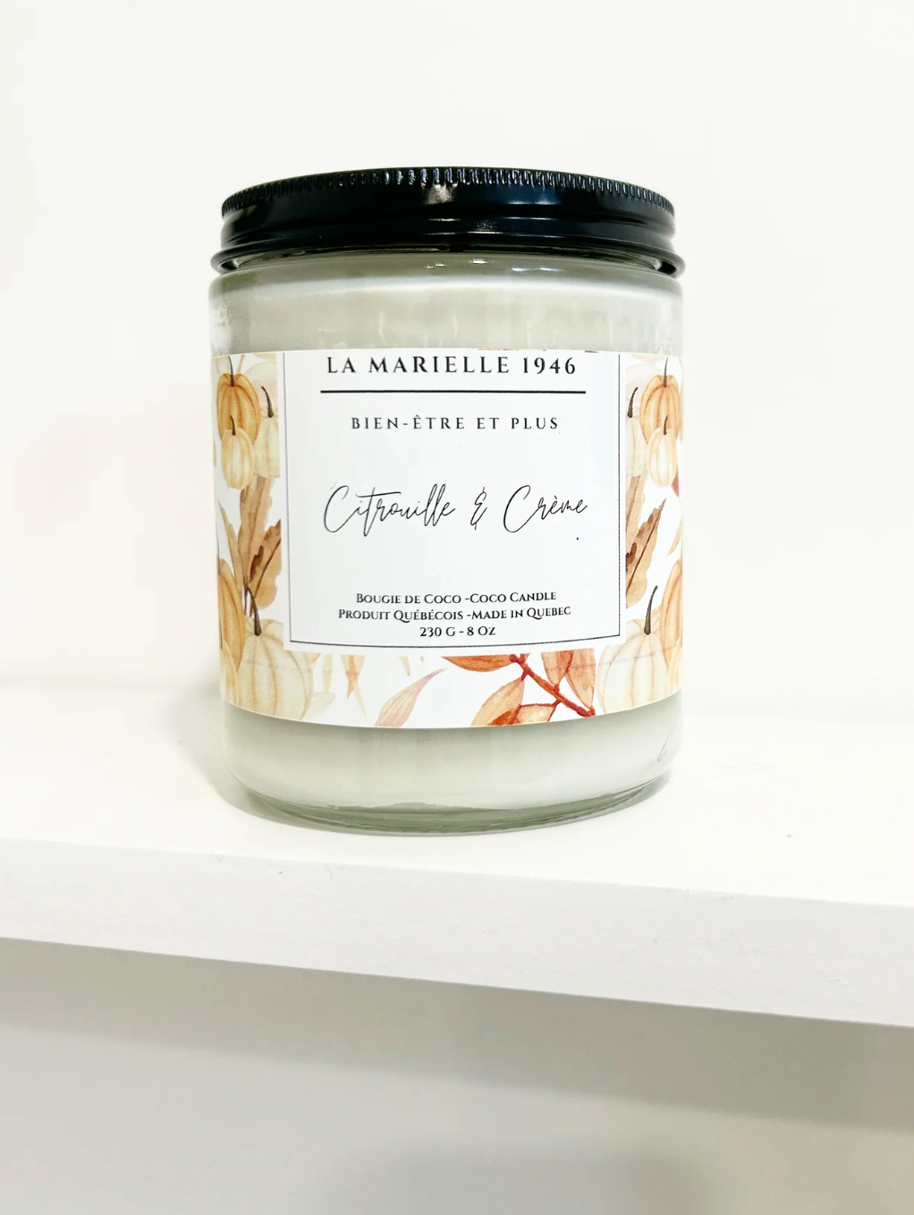 Chandelle Citrouille Et Crème