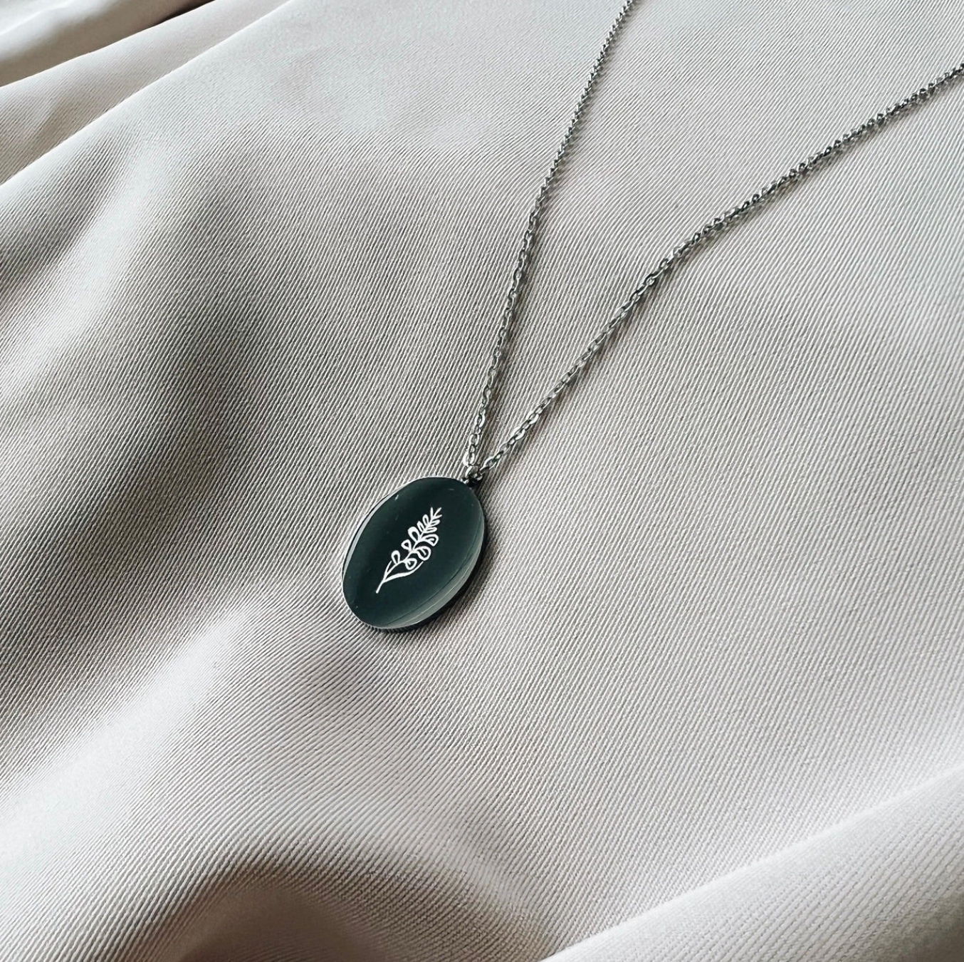 Collier Fleurs De Naissance Argent - Août