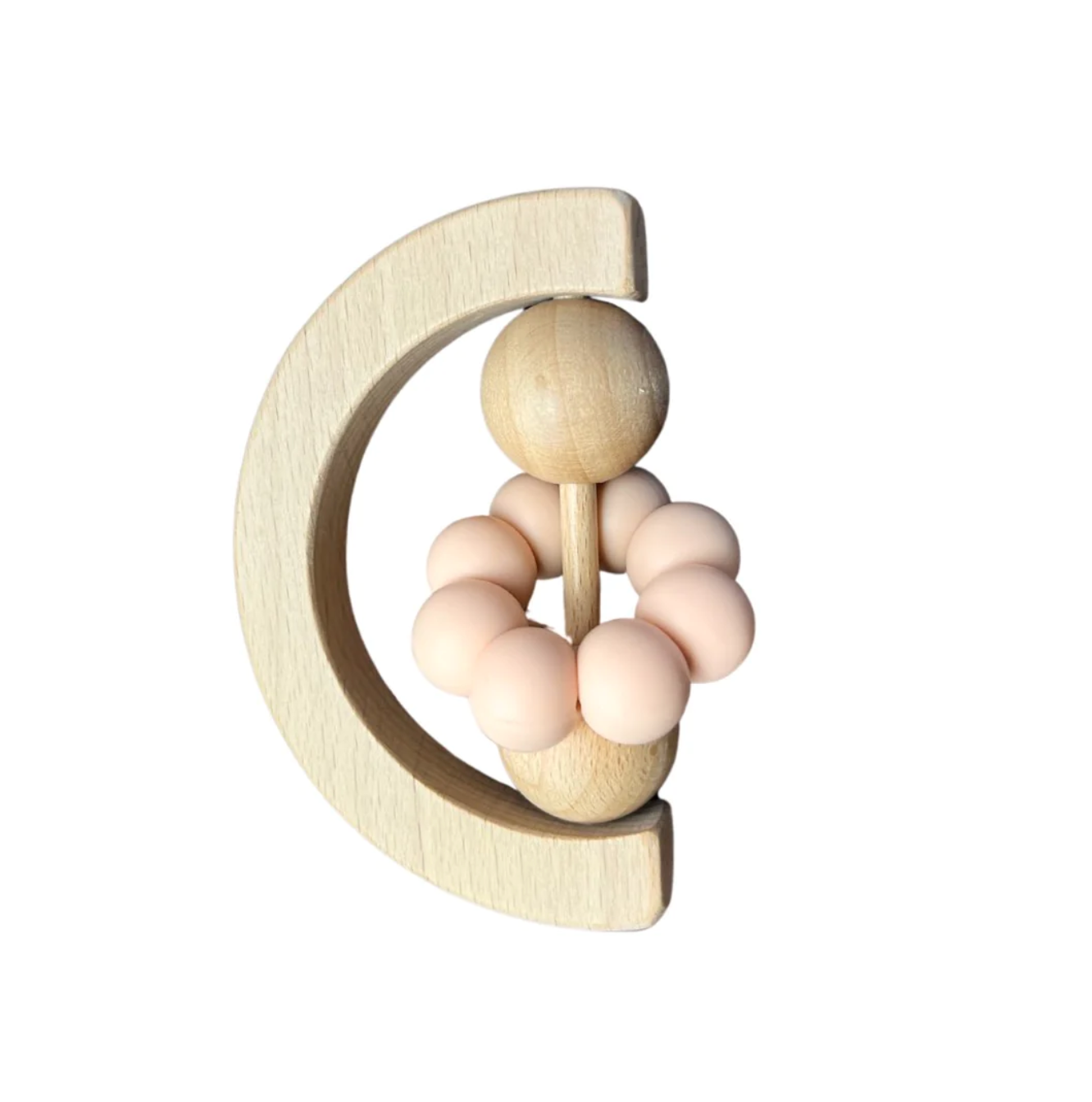Jouet De Dentition Montessori Rose Pâle