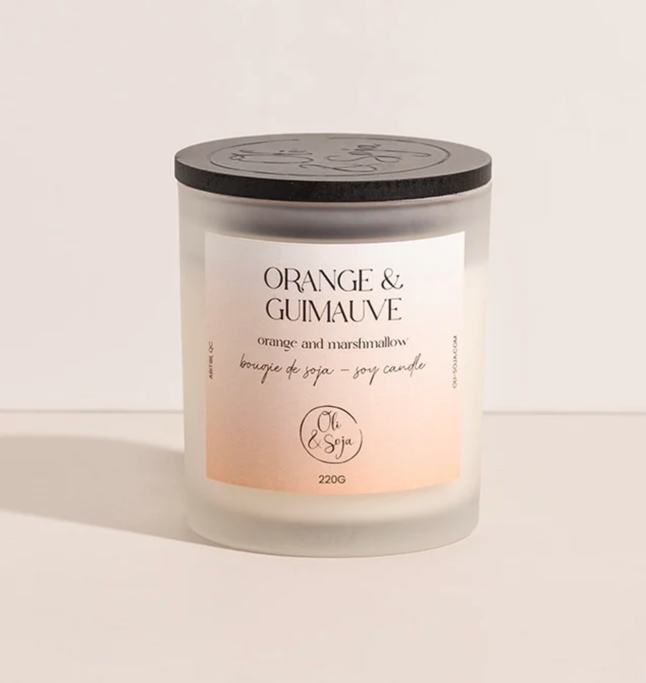 Chandelle Orange & Guimauve