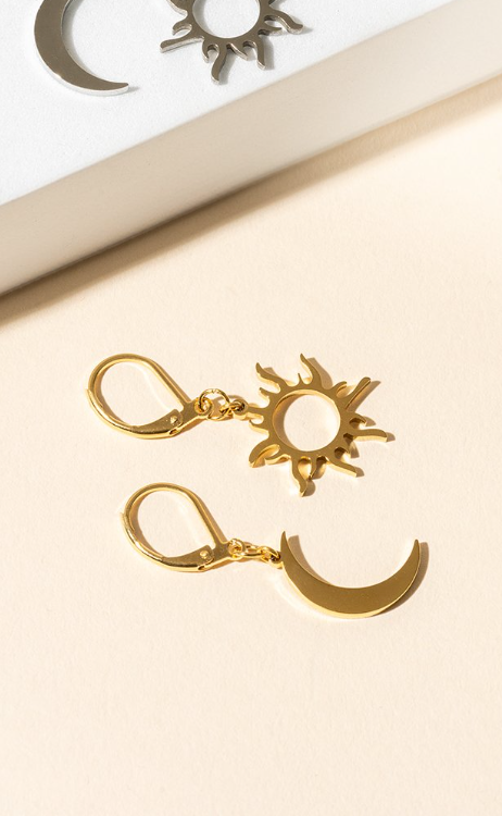 Boucles D'oreilles Day & Night Or