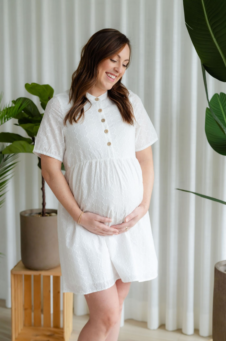 Robe Bianca Broderie Blanche