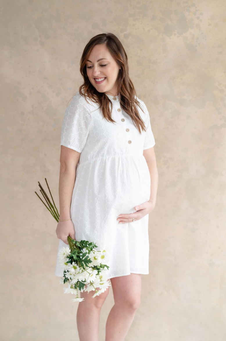 Robe Bianca Broderie Blanche