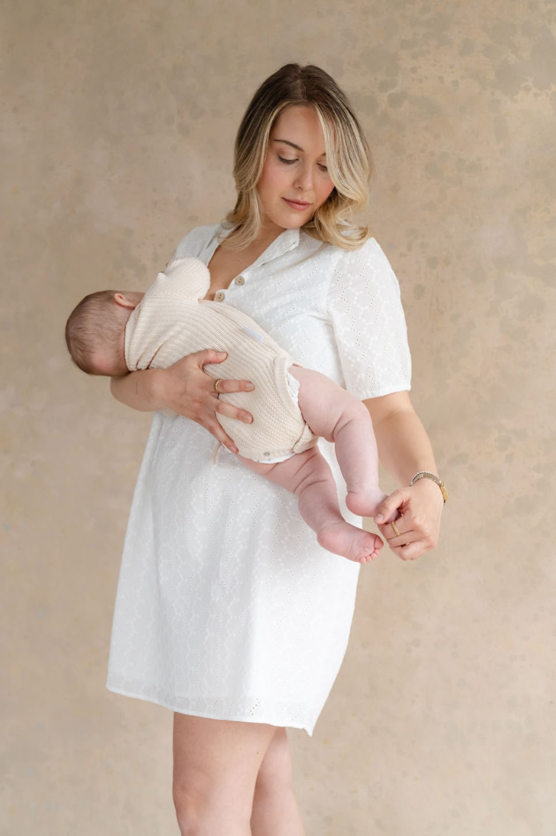 Robe Bianca Broderie Blanche