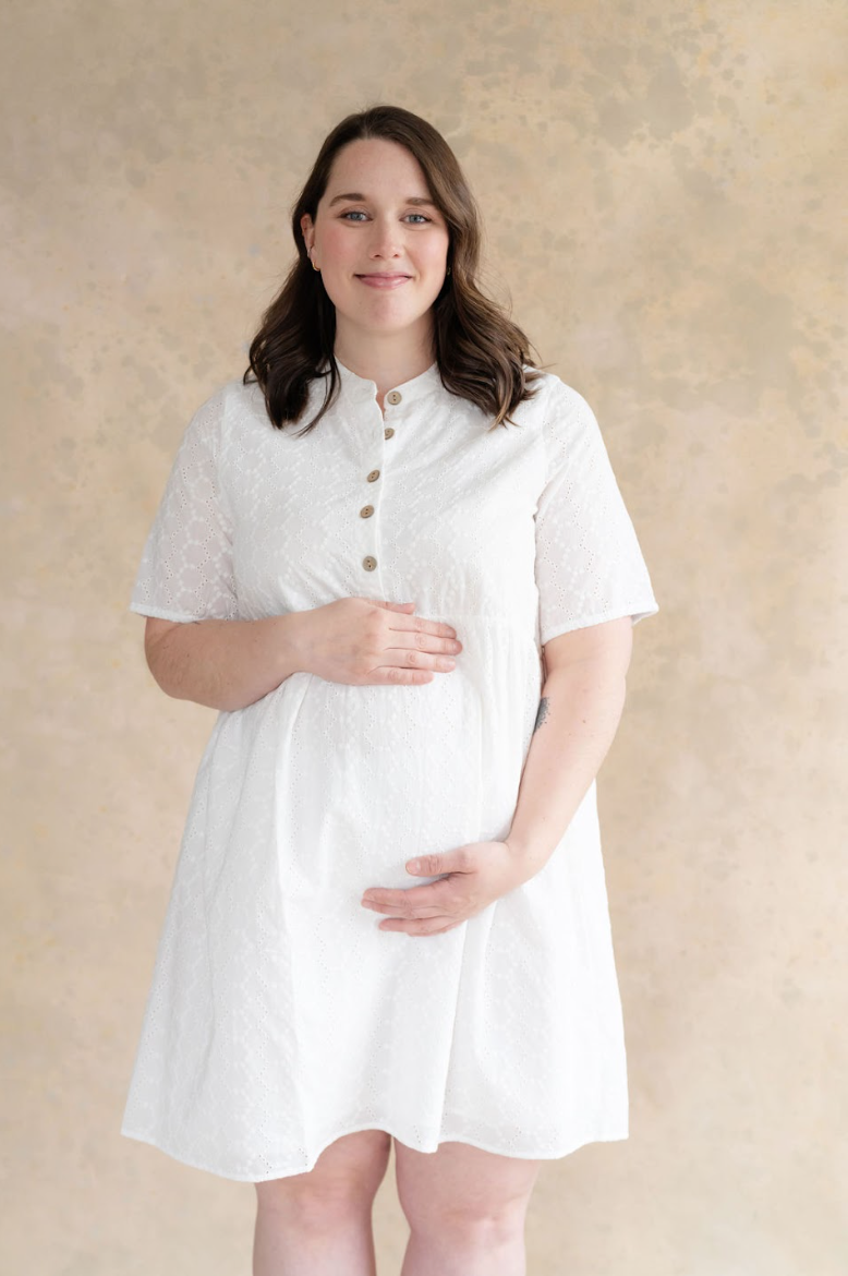 Robe Bianca Broderie Blanche