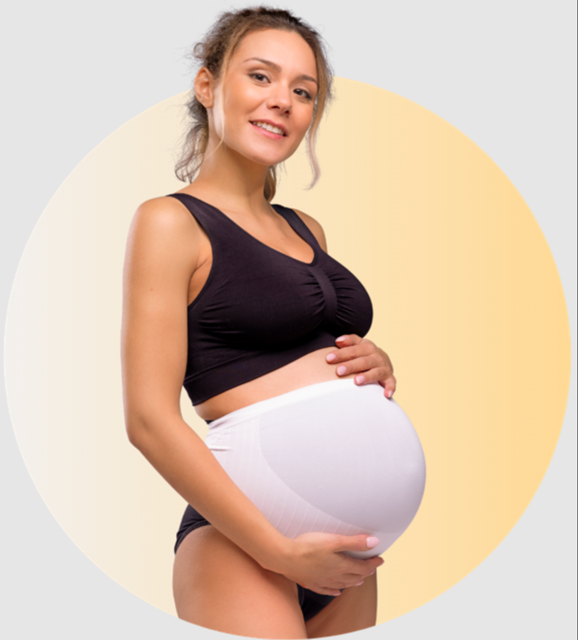 Bandeau De Grossesse Doux Blanc