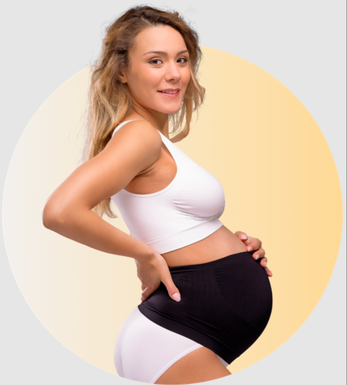 Bandeau De Grossesse Doux Noir