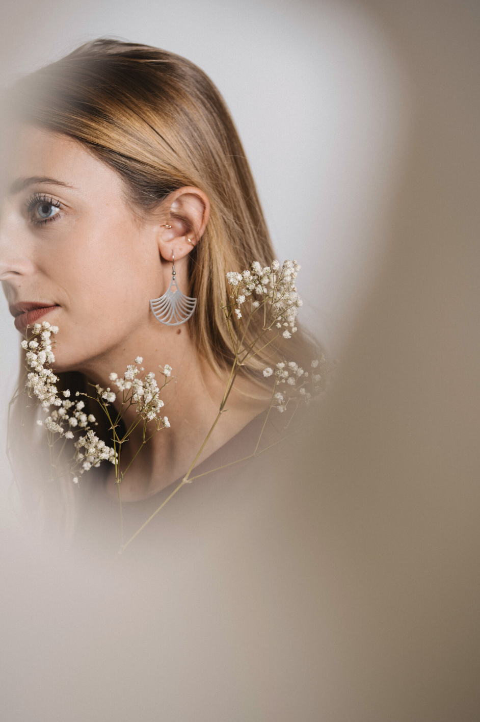 Boucles D'oreilles Papyrus Argent