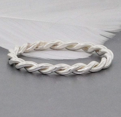 Bague Torsade Argent Sterling – Boutique Elena Art de vivre