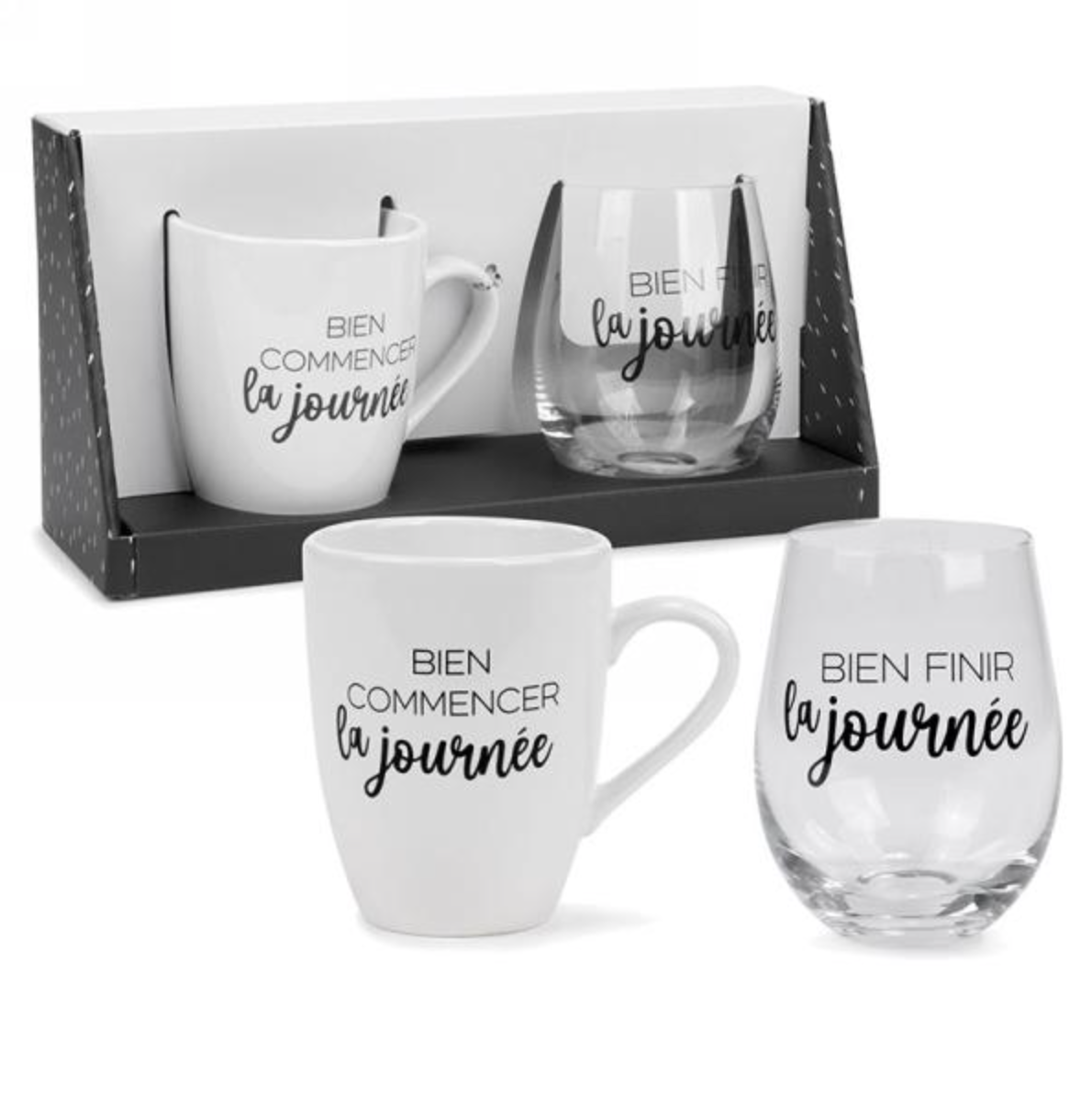 Ensemble Tasse & Verre À Vin - La Journée