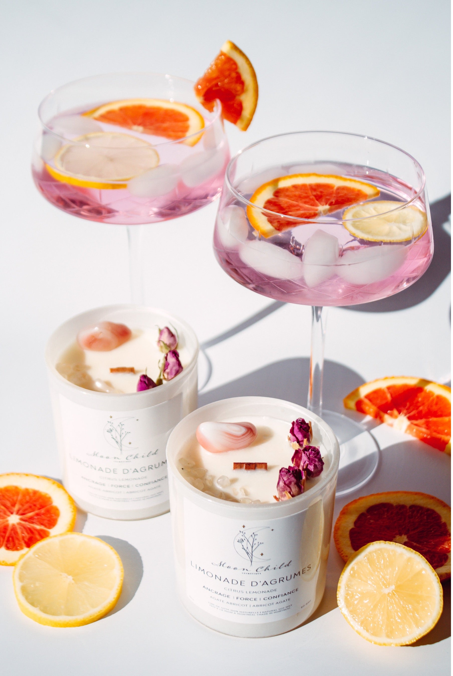 Chandelle Limonade D'agrumes - Agate Abricot