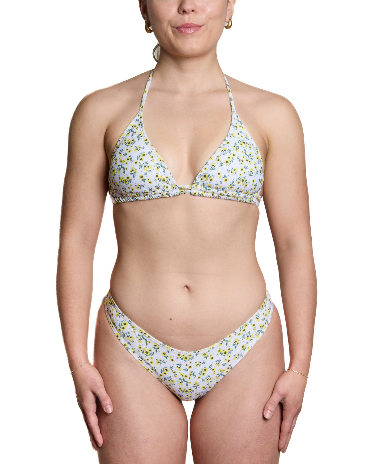 Haut De Bikini Natalia Fleurs Jaune