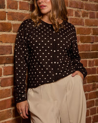 Cardigan Tyla Petits Coeurs Beiges