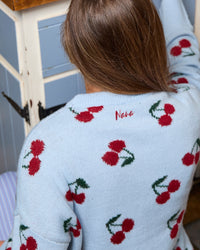 Chandail Evelyn Bleu Cerise Rouge