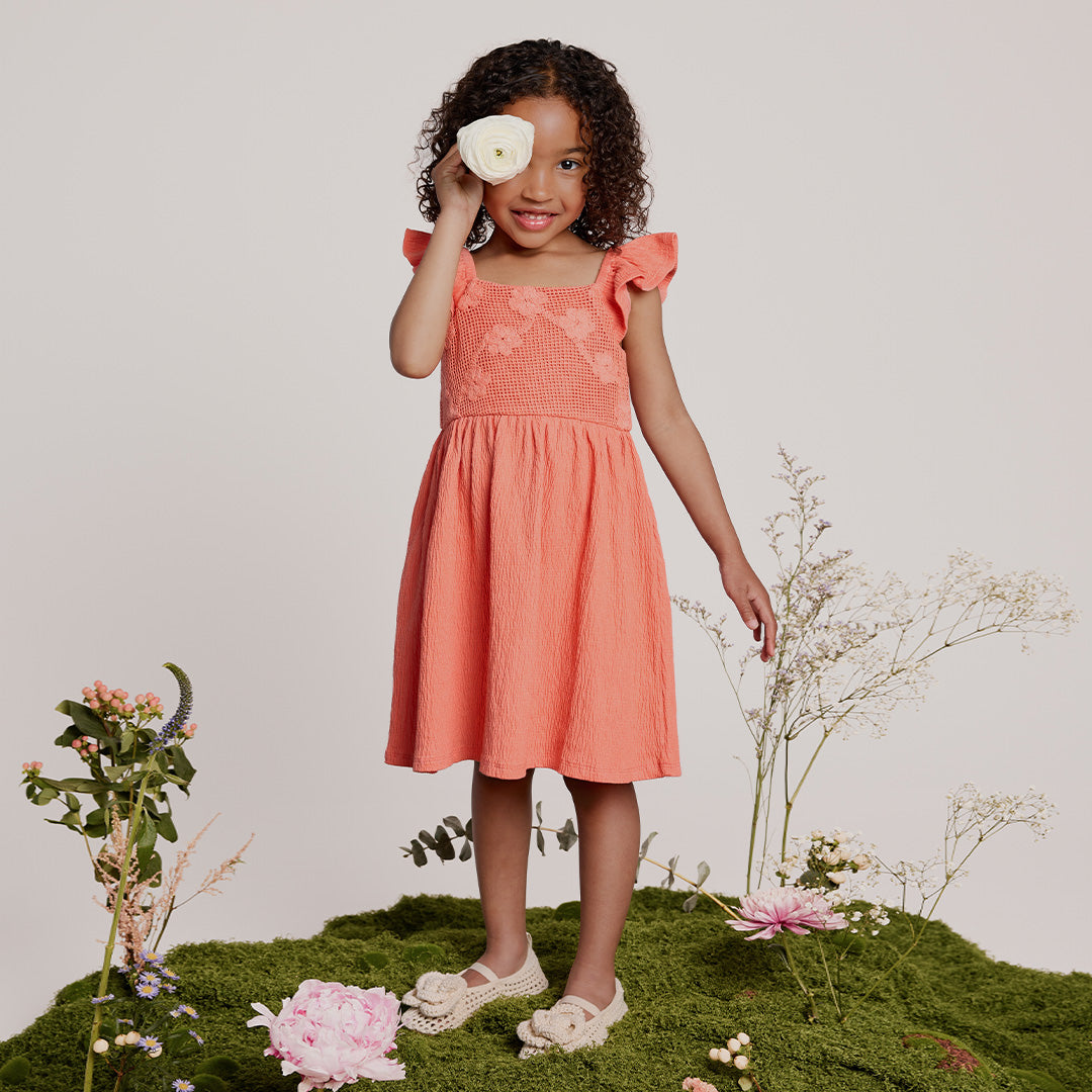 Robe Dentelle Corail