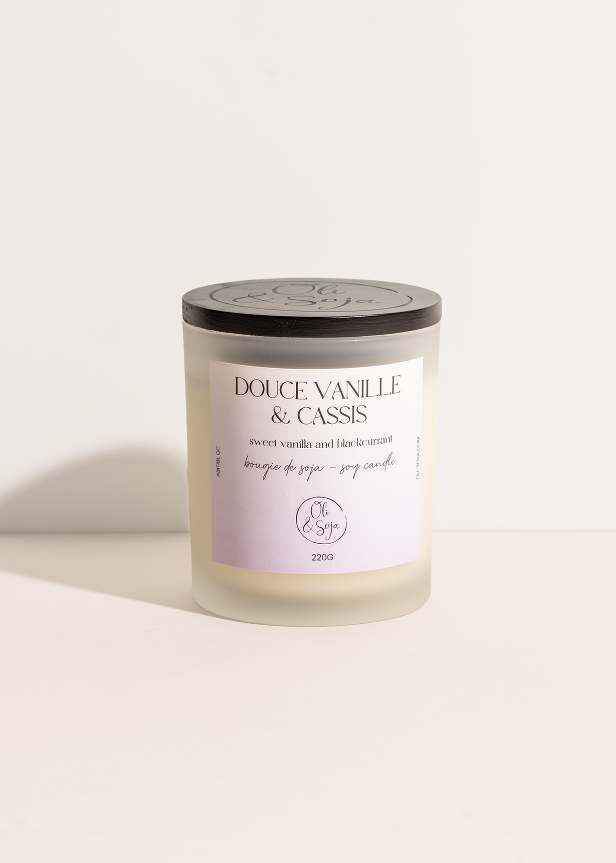 Chandelle Douce Vanille & Cassis