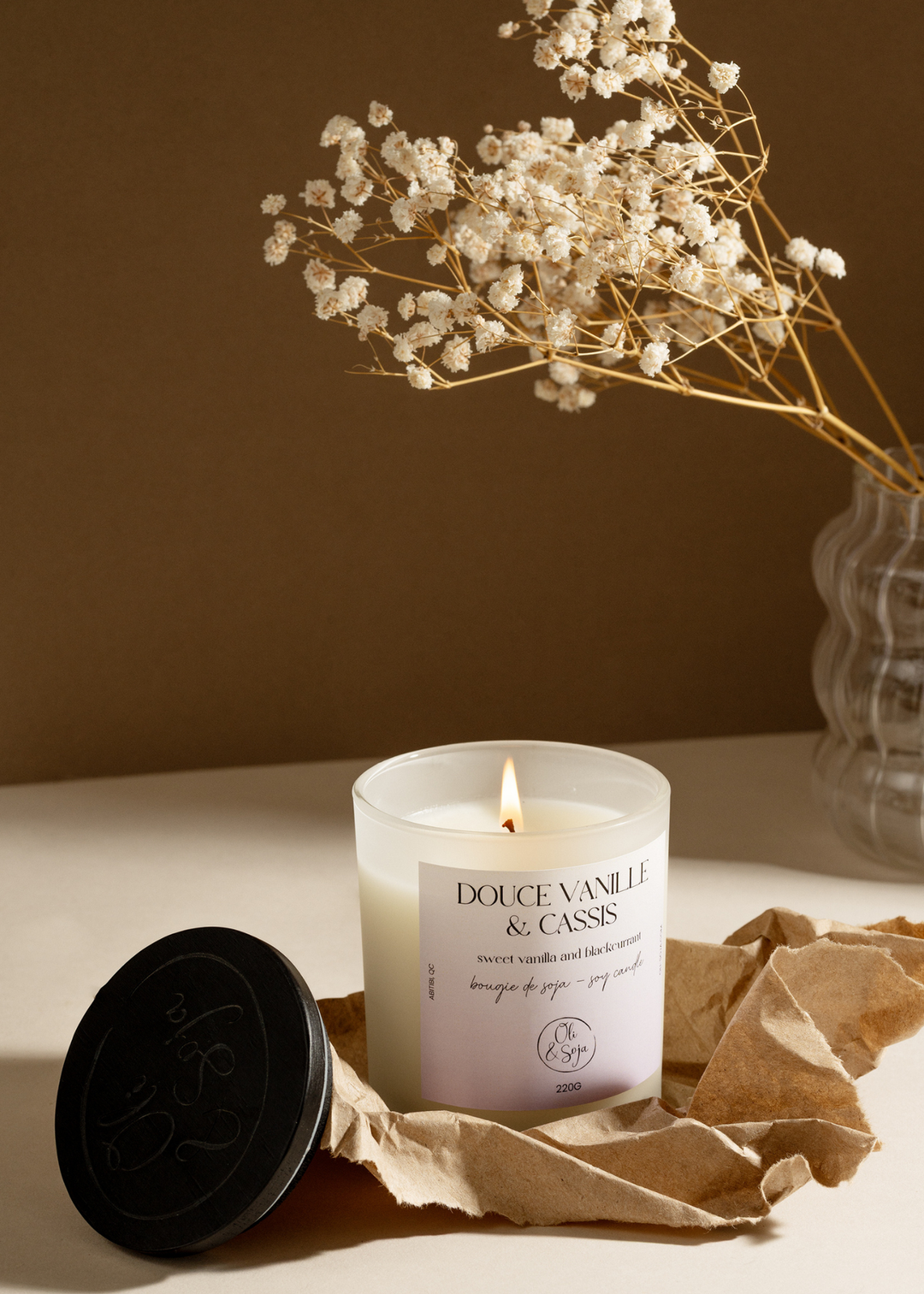 Chandelle Douce Vanille & Cassis