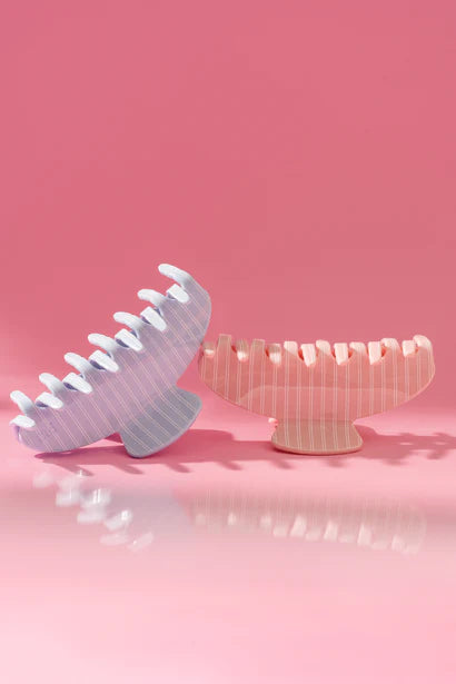 Pince Coquette Crescent Stripped Pink