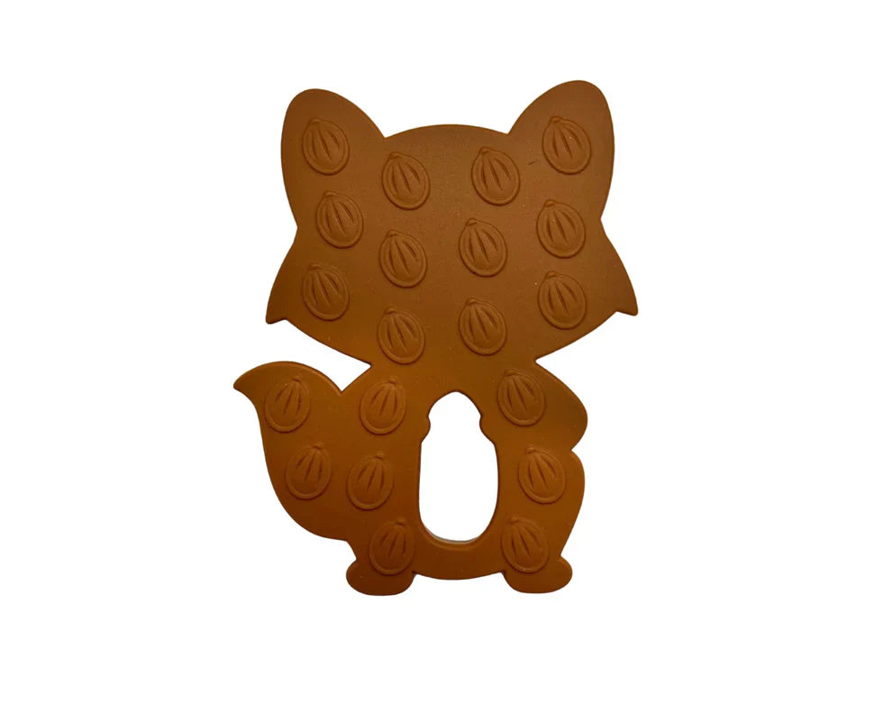 Jouet De Dentition Raton Brun Caramel
