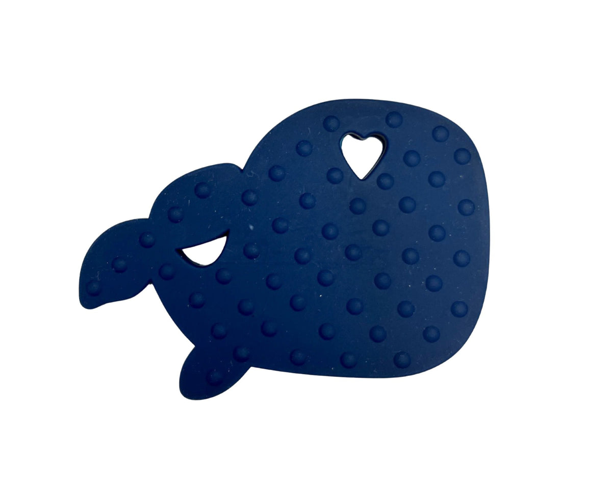 Jouet De Dentition Baleine Marine Et Grise