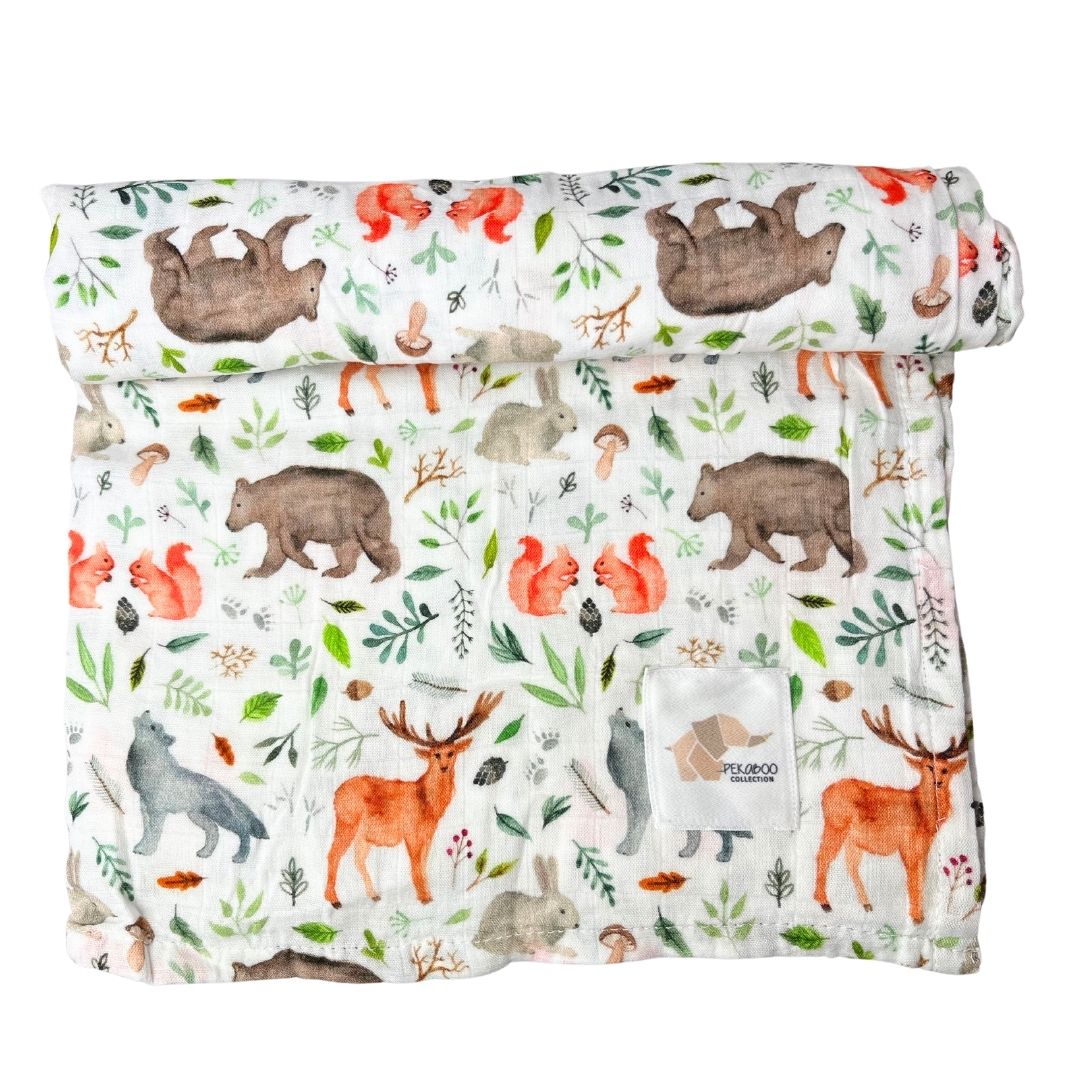 Mousseline Bambou Animaux De La Nature