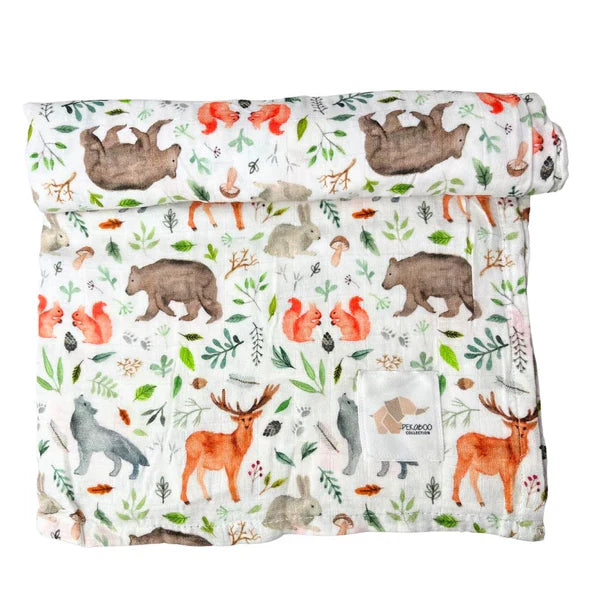 Mousseline Bambou Animaux De La Nature