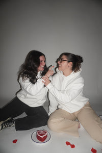 Hoodie Les Moitiés Blanc
