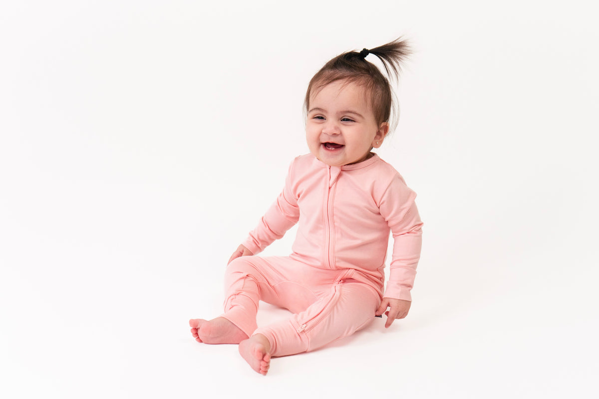 Pyjama Bambou Avec Pieds Rose Crystal